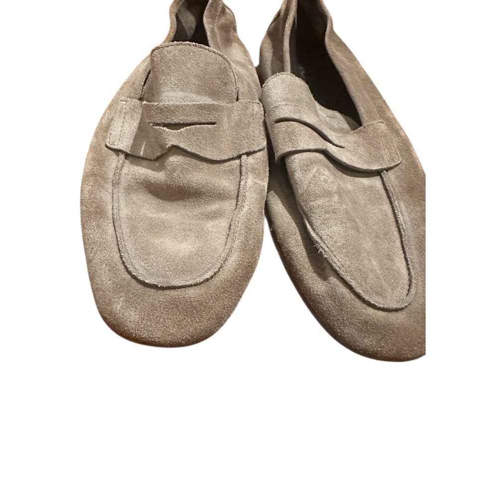Tod’s Suede Loafers Beige | Old Money Quiet Luxury Minimal Men’s Shoes 6.5 - Picture 4 of 6
